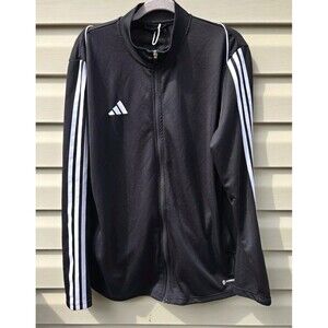 Adidas Mens XL Tiro 23 League Training Track Jacket Aeroready Black w/ 3 Stripes